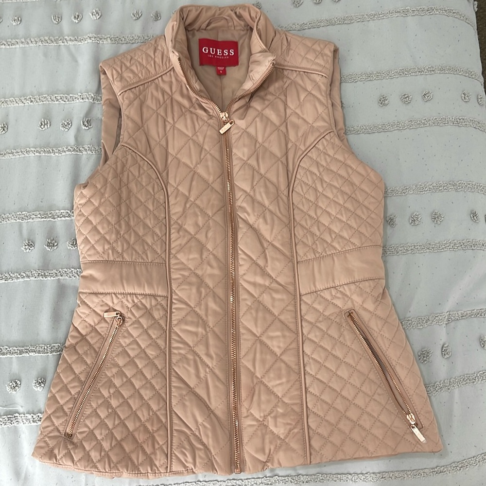 Guess Women Pink Vest Size S. Brand New.